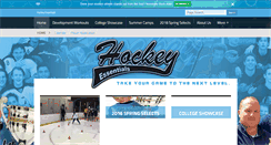 Desktop Screenshot of hockeyessentials.com