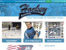 Tablet Screenshot of hockeyessentials.com